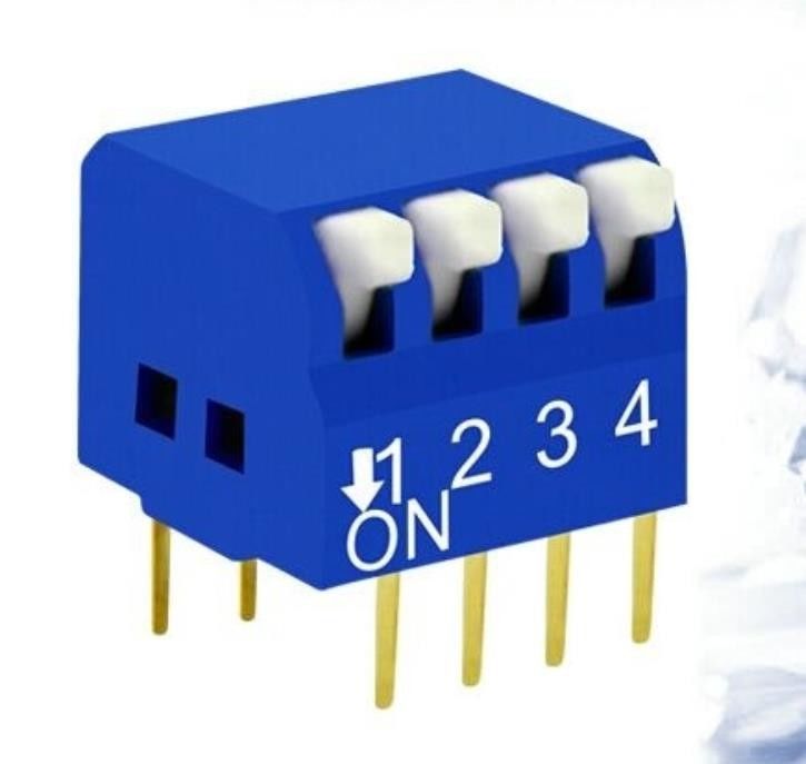 SPST 8 Position Through Hole DIP Switches SMT SMD 2.54mm Terminal Pictch